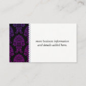 クラシックダマスクパターンのプロモーション 予約カード (裏面)