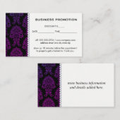 クラシックダマスクパターンのプロモーション 予約カード (正面/裏面)