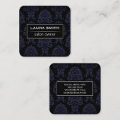 クラシックダマスクパターン スクエア名刺 (正面/裏面)