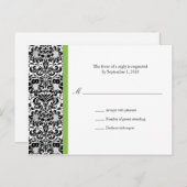 クラシックダマスクRSVPポストカード インビテーションポストカード (正面/裏面)