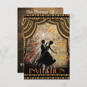 クラシックダンスパーティー招待状 招待状 (正面/裏面)