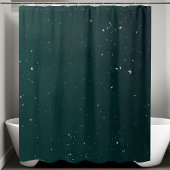 クラシックダークグリーンシークインシャワーカーテン シャワーカーテン