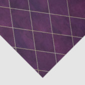 クラシックダークパープルベルベットパタアーガイルーンラグジュアリー 薄葉紙 (詳細)