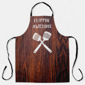 クラシックダークマホガニー木目フリッピン素晴らしズ エプロン (正面)