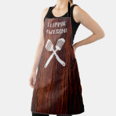 クラシックダークマホガニー木目フリッピン素晴らしズ エプロン (インサイチュ)