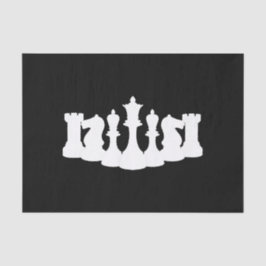 クラシックチェスの駒（白黒） 薄葉紙