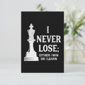 クラシックチェスデザイン、私は決して負けない。私は勝つか 出欠カード (スタンド正面)