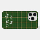 クラシックチェックメリークリスマスフェスティブ - iPhoneケース (裏面横)