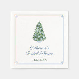 クラシックチノイスリークリスマスツリーホリデーズパーティー スタンダードカクテルナプキン