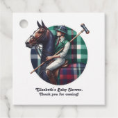 クラシックチャーム名門私立校風のベイビーシャワー フェイバータグ (正面)