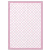 クラシックチャーム用ピンクプレイドテーブルクロ素朴ス テーブルクロス (正面)