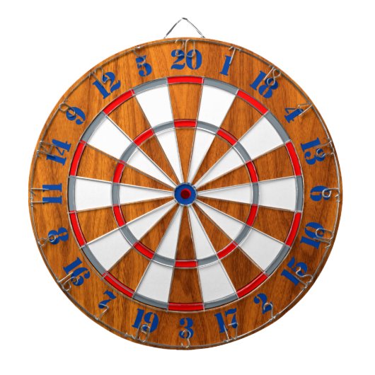 クラシックチークヴェネア航海のプリントダーツゲーム ダーツボード (正面)