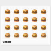 クラシックチーズバーガー フードイメージ スクエアシール (シート)