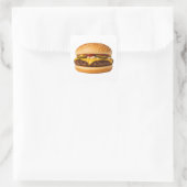 クラシックチーズバーガー フードイメージ スクエアシール (バッグ)