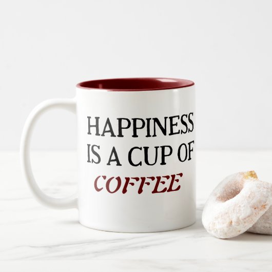 クラシックツートーンコーヒーマグ ツートーンマグカップ (ドーナツ)