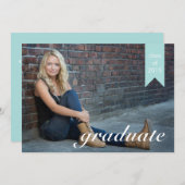 クラシックティファニー卒業のお知らせ – 招待状 (正面/裏面)