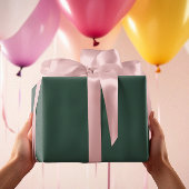 クラシックティール（緑がかった色）の色 – 緑無地の転が ラッピングペーパー