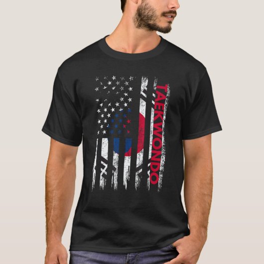 クラシックテコンドー空手武道トレーニングコリア Tシャツ (正面)