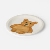 クラシックテディベア ペーパープレート (アングル)