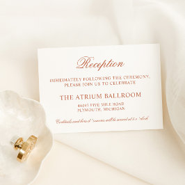 クラシックテラエレガントコッタウェディングレセプション エンクロージャーカード