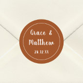 クラシックテラエレガントコッタモダン結婚式の引き出物 ラウンドシール