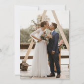 クラシックテラコッタモノグラム結婚写真 招待状 (裏面)