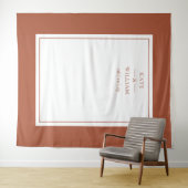 クラシックテラ結婚コッタの写真ブース背景 タペストリー (インサイチュ(横))