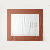 クラシックテラ結婚コッタの写真ブース背景 タペストリー (正面(横))