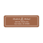 クラシックテラ結婚コッタ差出人住所 ラベル (正面)