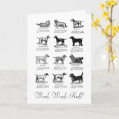 クラシックテリア犬誕生日ウィッシュカード カード (黄色い花)