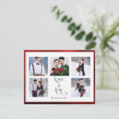 クラシックテーラードラブ&ジョイタイポグラフィ5 – 写真 シーズンポストカード (スタンド正面)