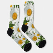 クラシックデイジー型白フローラ野緑 ソックス (右)