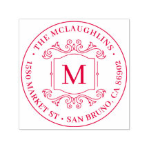 クラシックデコモノグラムラウンド差出人住所