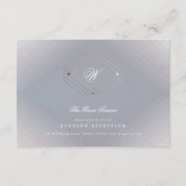 クラシックデコ金ゴールドヴィンテージグレー書結婚道 エンクロージャーカード