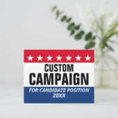 クラシックデザインスター名前をカスタムする位置 ポストカード (スタンド正面)