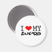 クラシックデザイン「I Love My Supra」 マグネット (正面/裏面)
