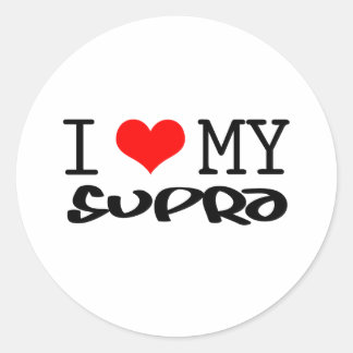 クラシックデザイン「I Love My Supra」 ラウンドシール