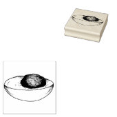 クラシックデヴィル卵ピクニックフードグルメ ラバースタンプ (押印)