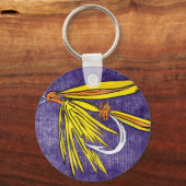 クラシックトラウフフキーチェーン「黄色とオレンジ」 キーホルダー (正面)