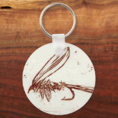 クラシックトラウフライキーチェーンウェットフライ キーホルダー (正面)