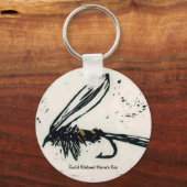 クラシックトラウフライキーチェーンハレのイヤウェットフライ キーホルダー (正面)