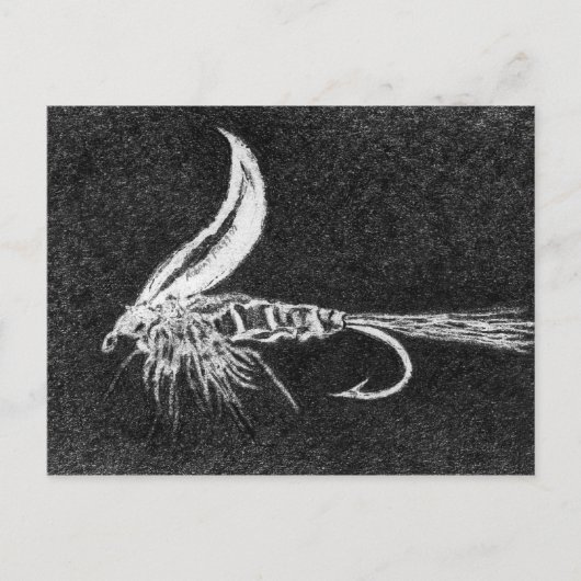 クラシックトラウフライハガキ金ゴールドリブハレの耳 ポストカード (正面)