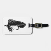 クラシックトラウフライブラックマトゥカラゲッジタグ ラゲッジタグ (正面横)