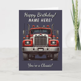 クラシックトラックあなたは誕生日カークラシックド カード