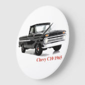 クラシックトラックの丸 – 大壁 – 時計用イメージ ラージ壁時計 (傾斜)