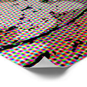 クラシックトラックアートプリントオールドブルーシボートラック ポスター (角)