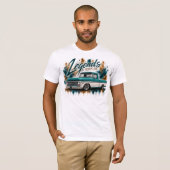 クラシックトラック好きTシャツ Tシャツ (正面フル)