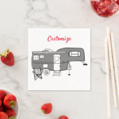 クラシックトラベルトレーラーキャラバンサンダー_コーブ スタンダードカクテルナプキン (インサイチュ)