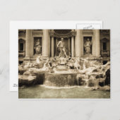 クラシックトレビファウンテンローマ ポストカード (正面/裏面)
