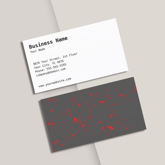 クラシックトレンディー・バック付きビジネス・カード・テンプレート 名刺